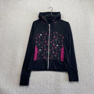 Y2K Digital Clothing Hoodie Full Zip Skull / Broken Heart Emo Goth Cyber Wom S